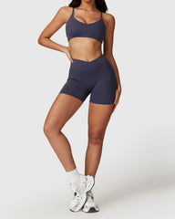 Stylish Women's Workout Bra with Comfortable Shorts