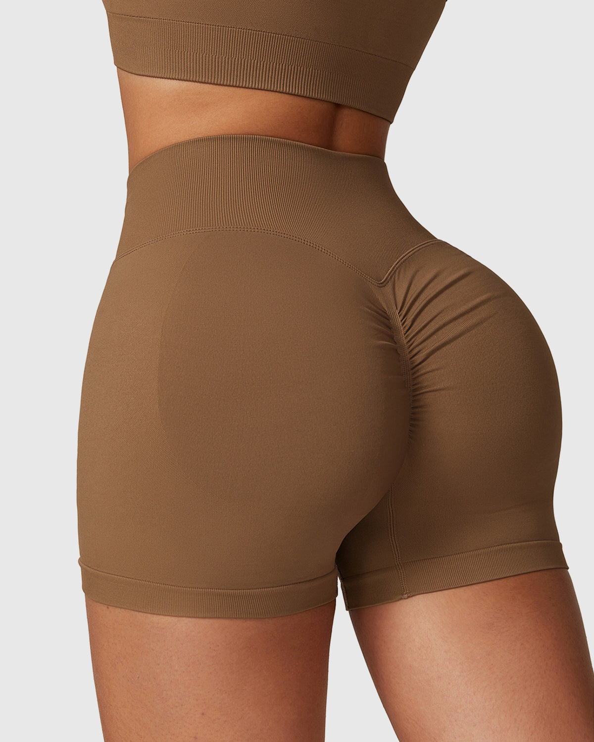 Women's Elastic Waist Yoga Shorts